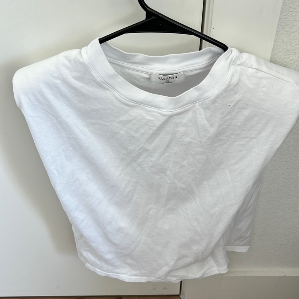 Aritzia Padded-Shoulder Top